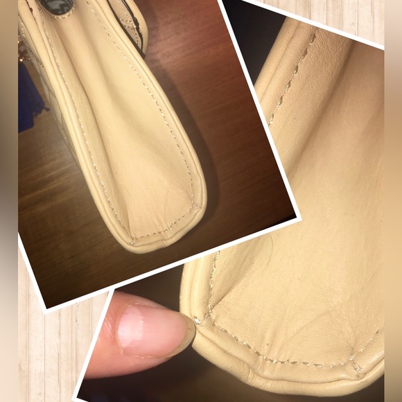 Rebecca Minkoff Quilted Mini Affair Shoulder Bag in Biscuit color. - Picture 15 of 17